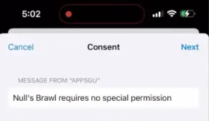 Null's Brawl iOS IPA 7 Registerkarte Zustimmung