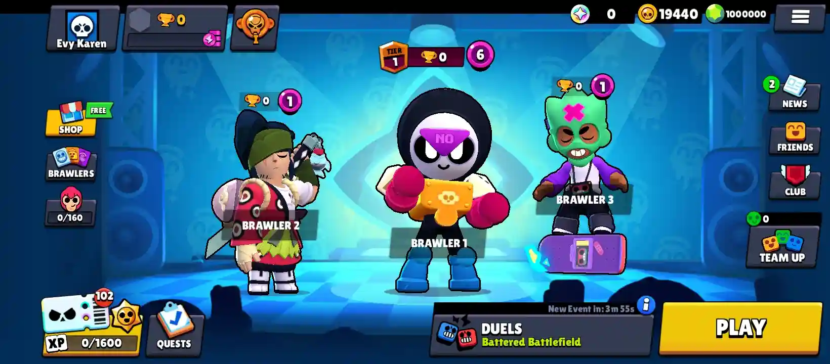 Nulls Brawl v61.249 16 Ungesperrt Brawler