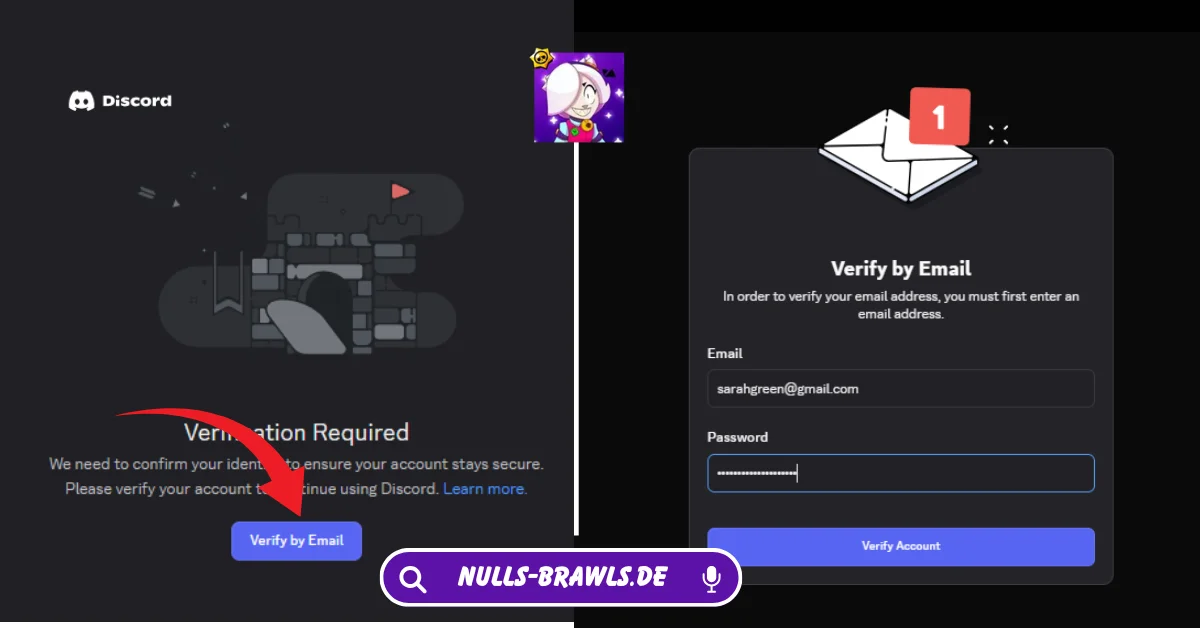 Nulls Brawl Discord Server einladen Link 3 E-Mail-Überprüfung
